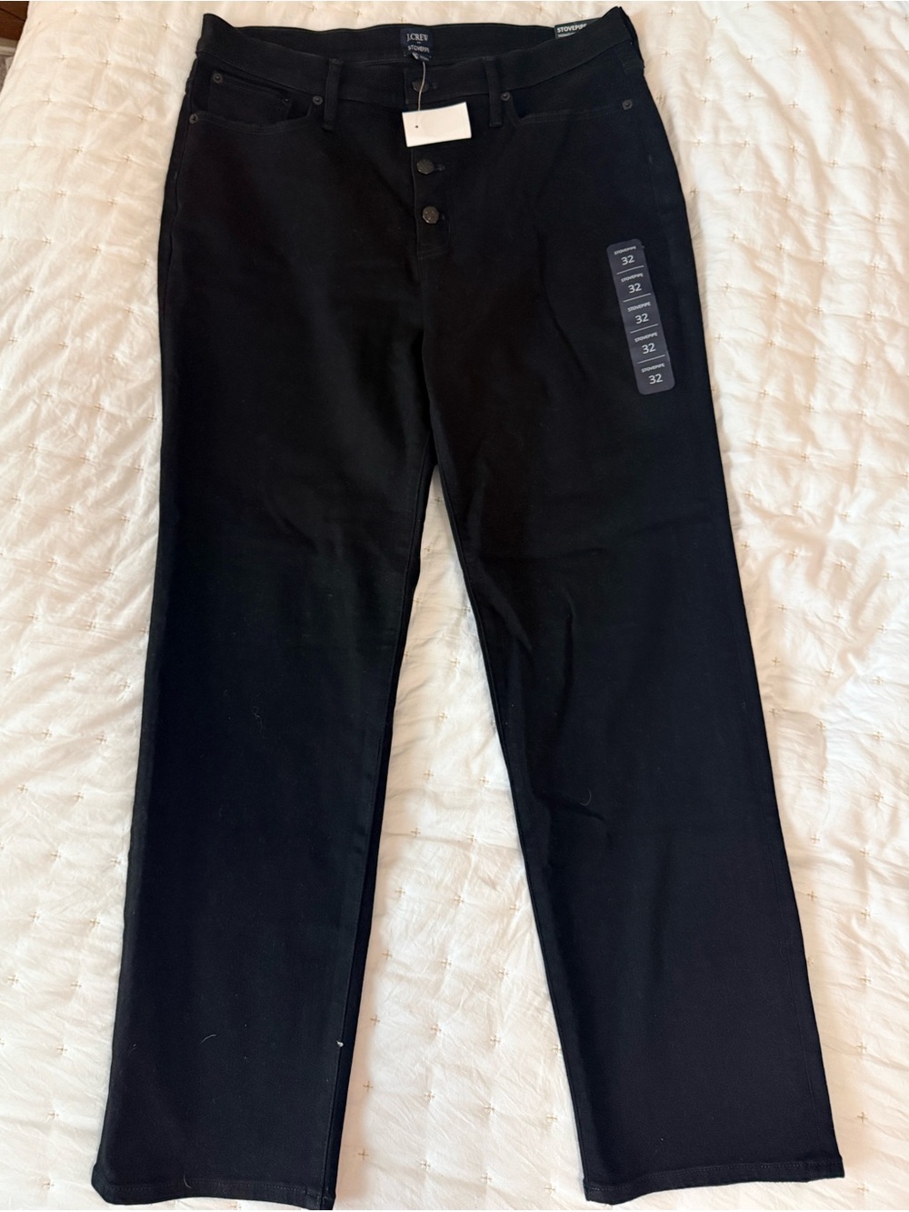 J. Crew Black Women's Stovepipe Jeans size 32